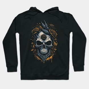 Eternal Roses and Skull - Halloween Hoodie